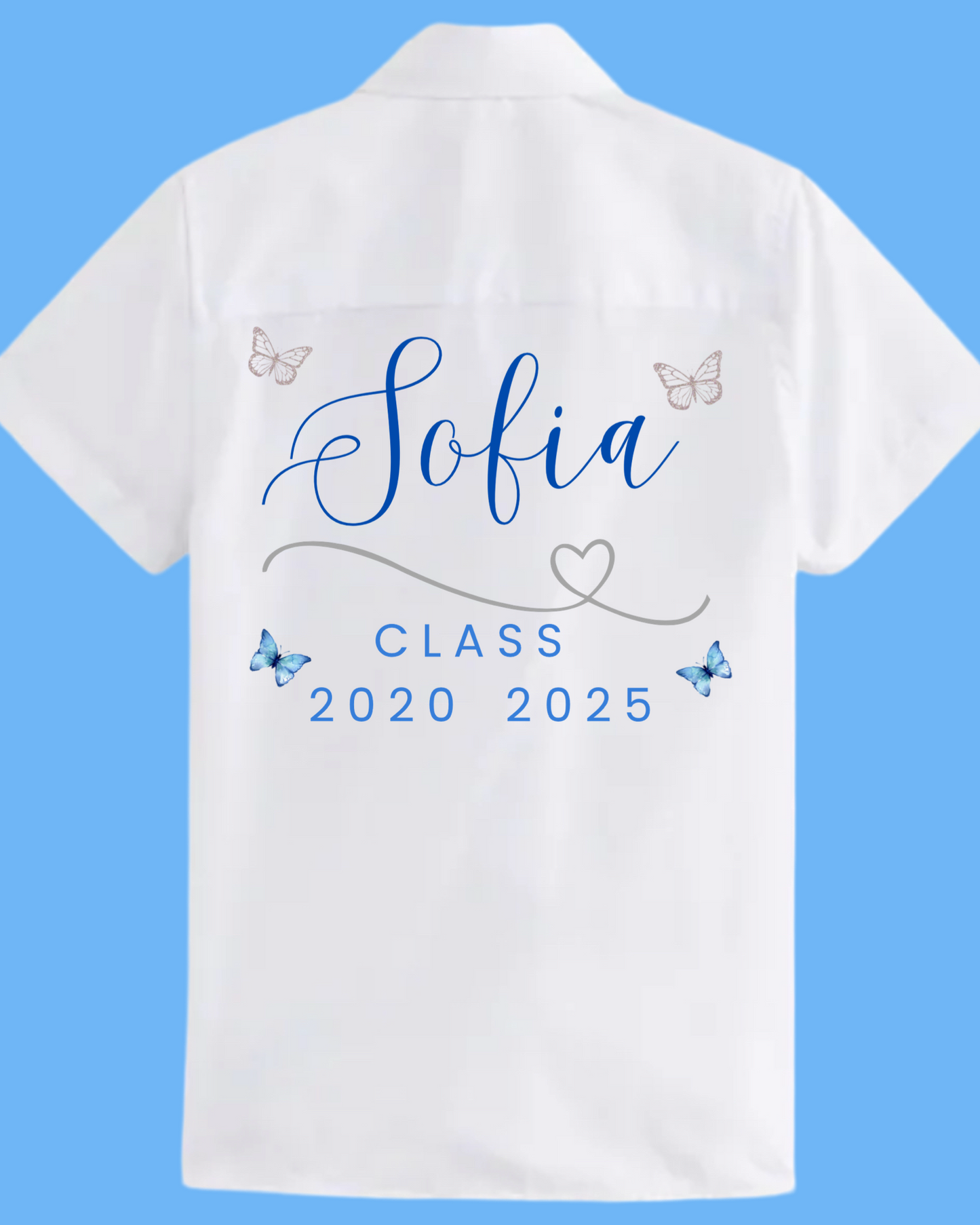 Personalised school levers shirts