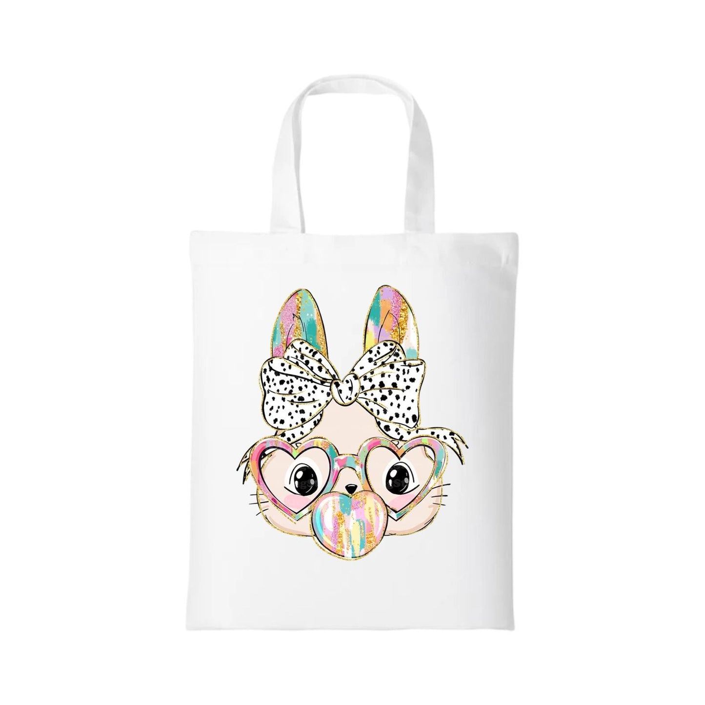 Personalised Easter bags, bubble bunny