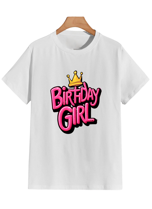 Street style birthday girl tshirt